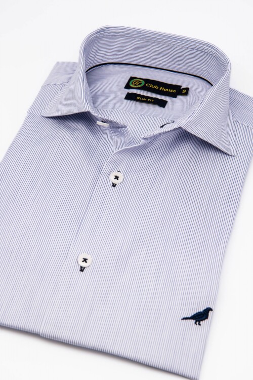 Camisa Fantasia Hudson Collar Slim Fit- Crotona