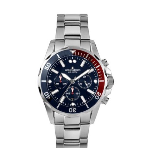 Reloj Jacques Lemans 1-2091G para hombre en acero Azul