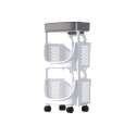 CARRITO ORGANIZADOR APILABLE MULTIUSO CON RUEDAS 2 NIVELES CARRITO ORGANIZADOR APILABLE MULTIUSO CON RUEDAS 2 NIVELES
