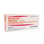 BISOPROLOL 10 MG. CJ X 30 COMP. REC. única