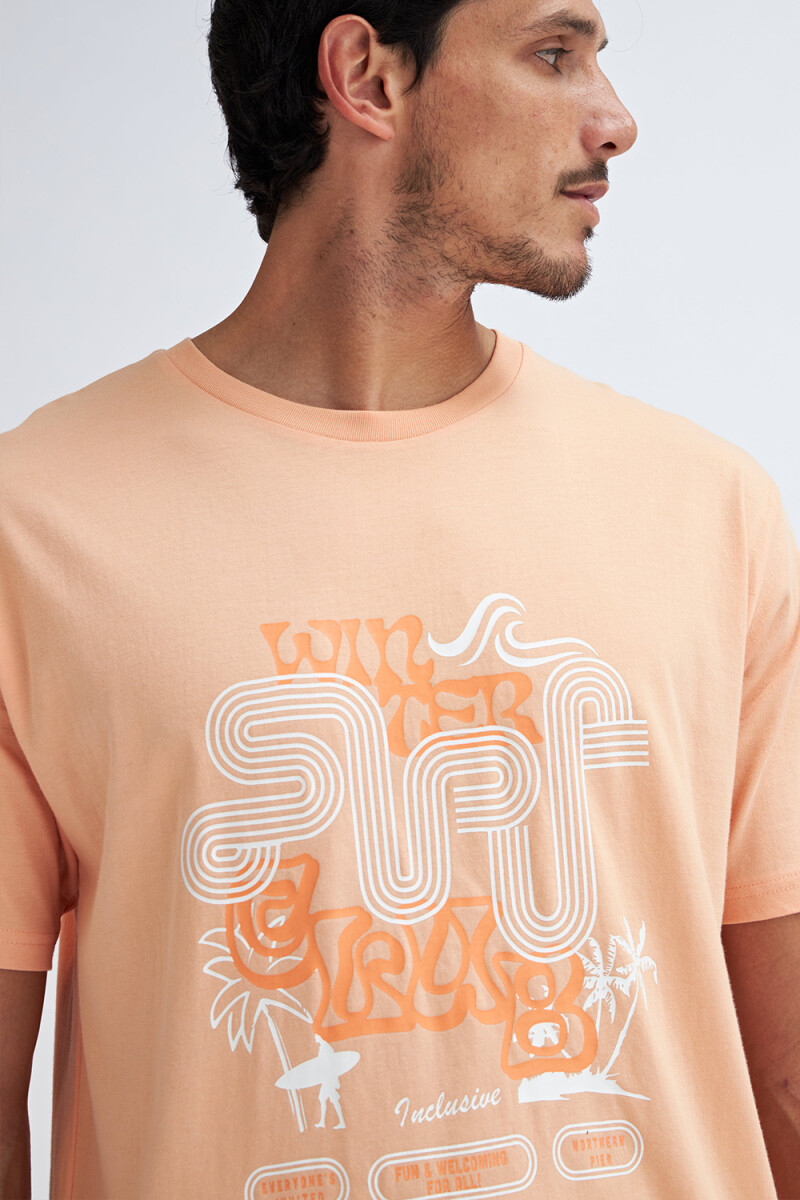 Camiseta manga corta estampada Surf