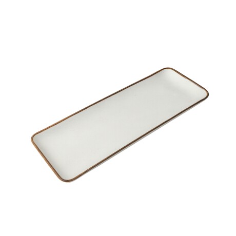 Bandeja Rectangular Llana Artisan 36x13 cm Porcelana Bandeja Rectangular Llana Artisan 36x13 cm Porcelana