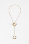 Collar acero regulable dorado