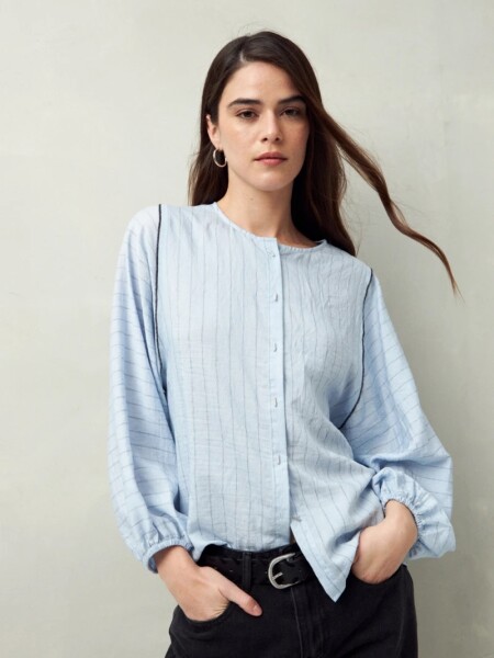CAMISA D.CASSIN LISANA CELESTE