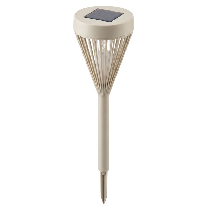 LAMPARA LED SOLAR BEIGE CL 43CM Unica