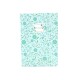Cuaderno floreado A6 verde
