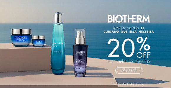 Biotherm hasta 20% off, biociencia para mamá.