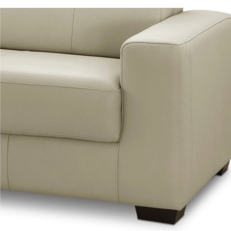 Sofa 3 Cuerpos Cuero Sublime Arena Sofa 3 Cuerpos Cuero Sublime Arena