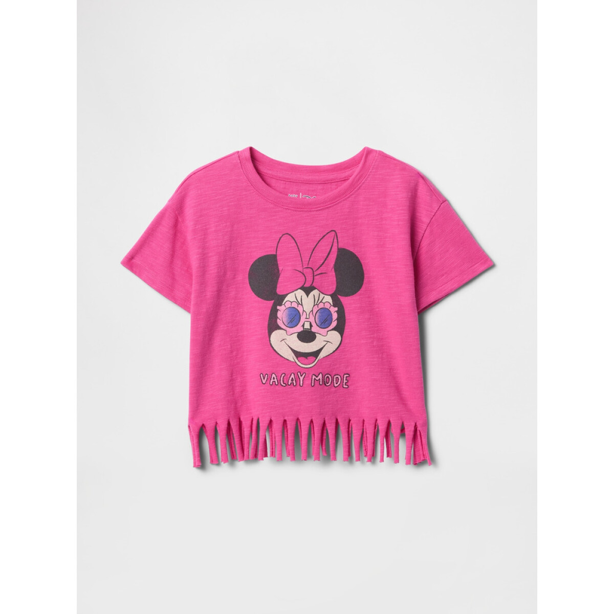 DIS SS FRINGE RELAXED GRAPHIC TEE - STANDOUT PINK 