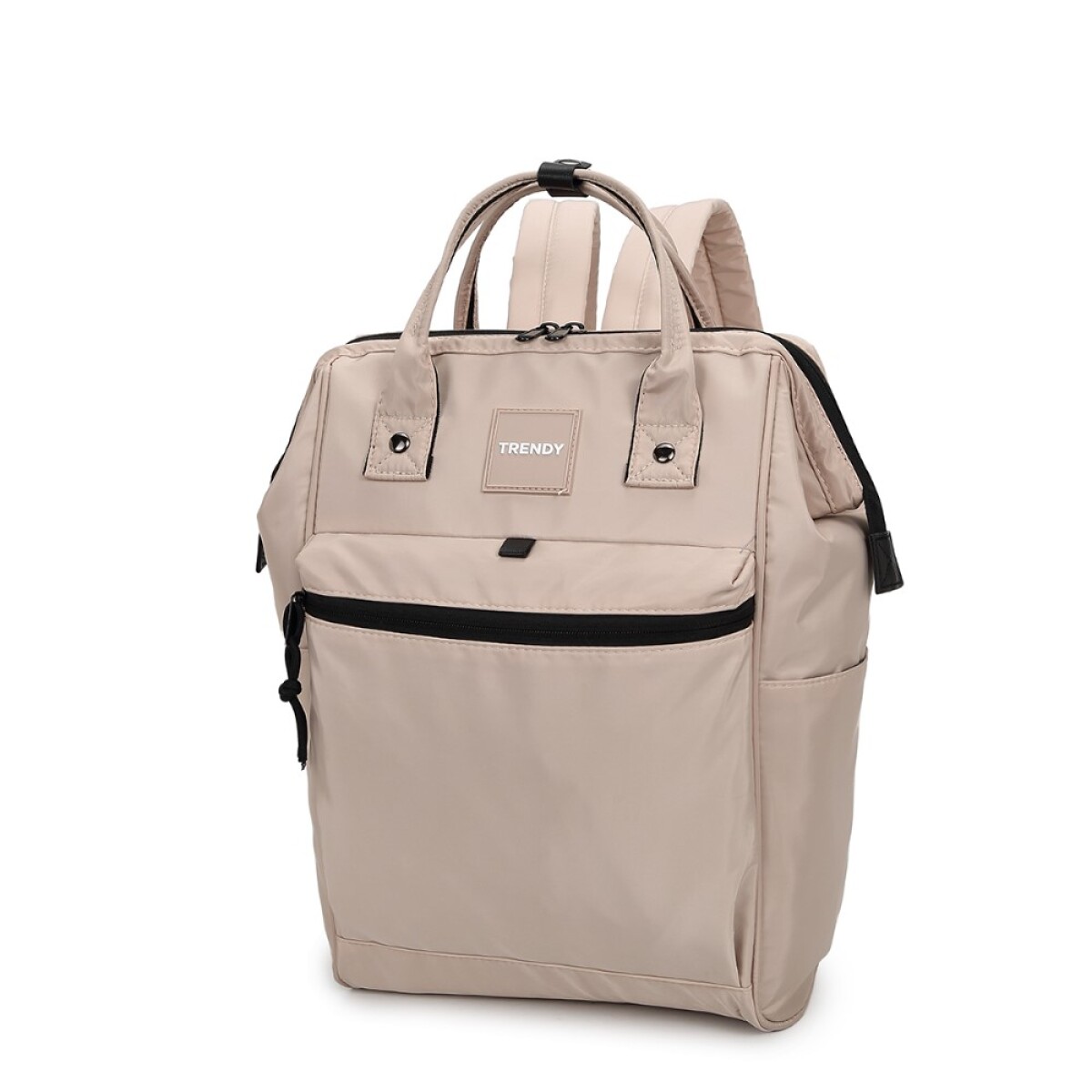Mochila boca de pez multicierres - Beige 