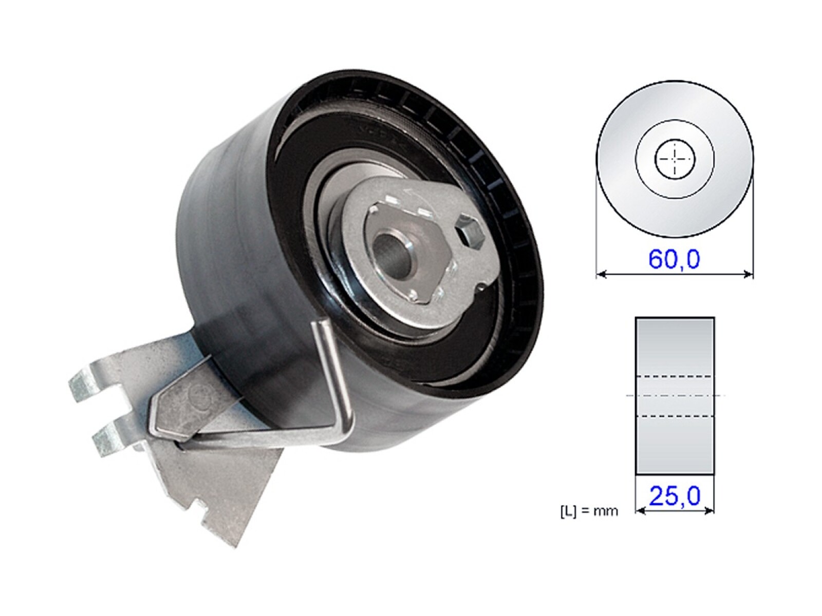 Tensor Correa Distr Citroen Saxo/Nemo/Berlingo/C3 Aircross/C3 Peug 206/208/Bipper/207/Partner 00-25 