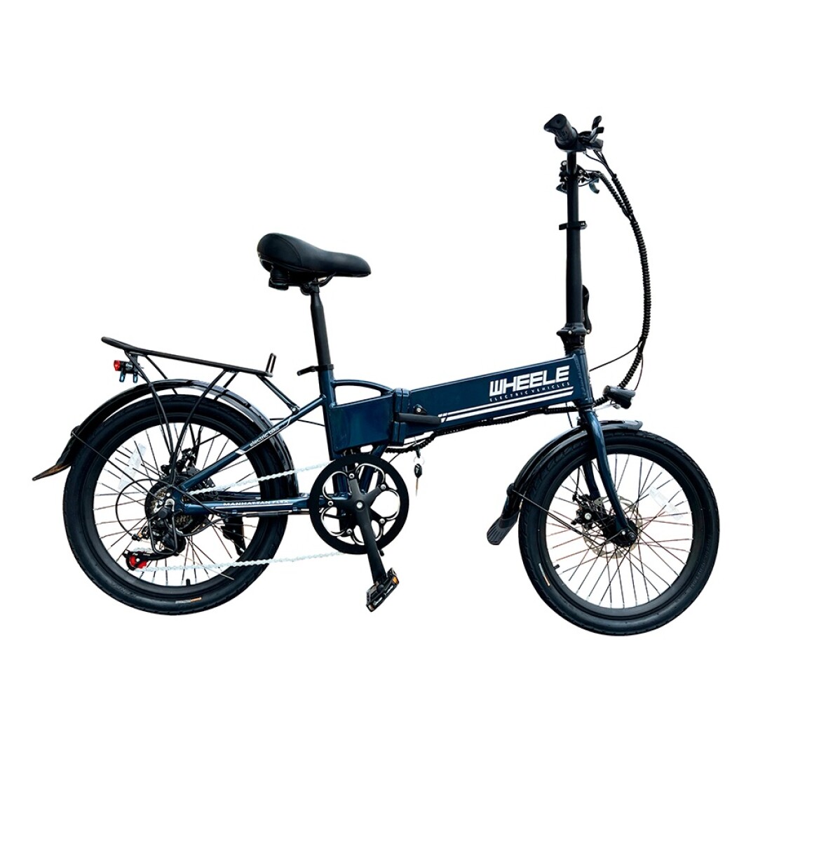 Bicicleta Eléctrica Wheele Manhattan Flex Azul Rodado 20"" 