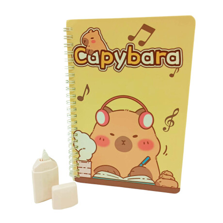 Set Valija Capibara Carpincho Escolar Artístico Real Cpy001002