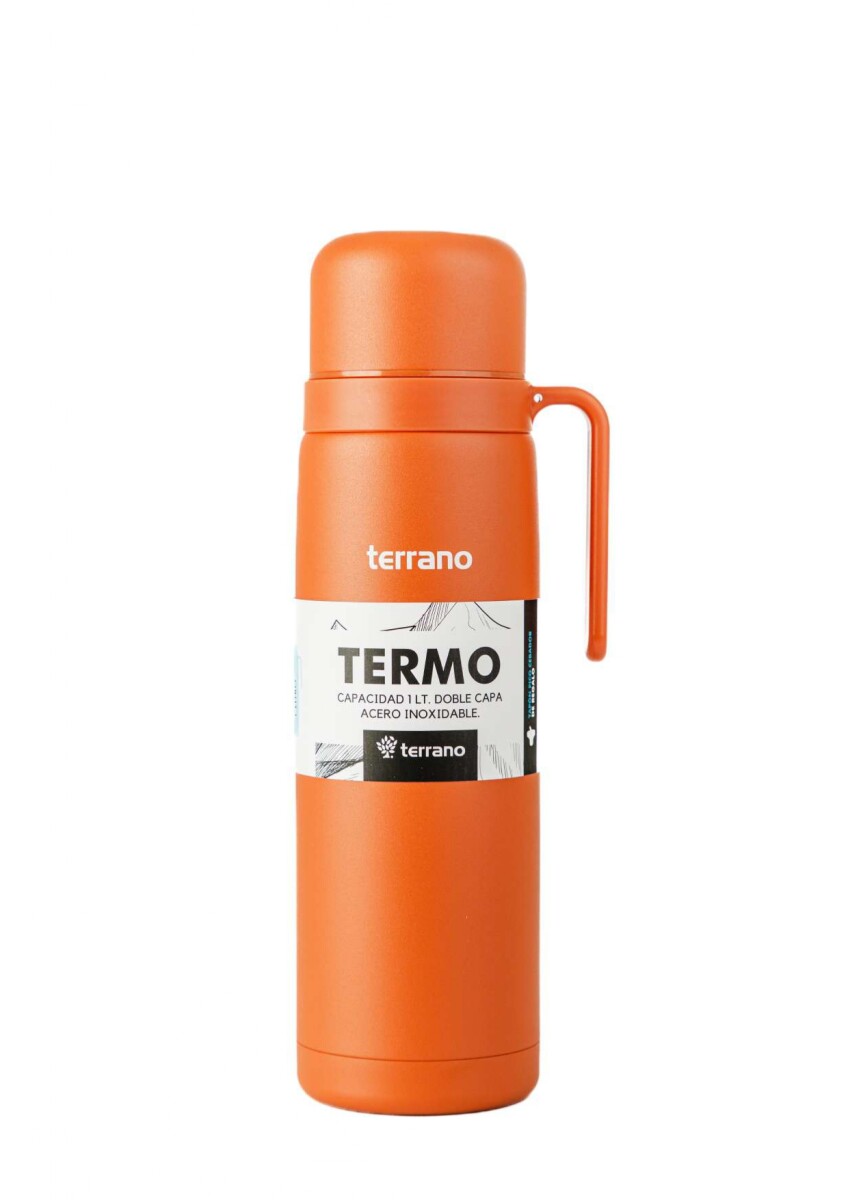 Termo con Manija Rígida Color - Terracota 