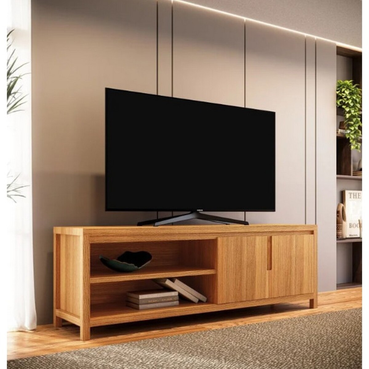 RACK FINESTRA NATURE 2 PUERTAS RUSTICO CLARO 