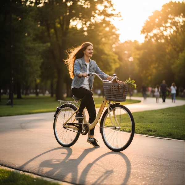 Bicicleta BDF Paseo Urbana Rodado 26 " Canasto Freno V-Brake Miel 1