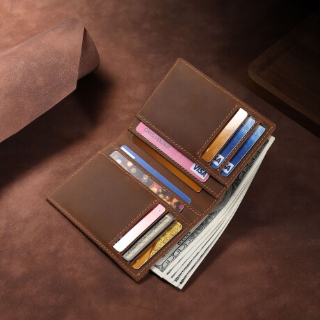 Billetera Masculina Clásica De Cuero Billetera Masculina Clásica De Cuero