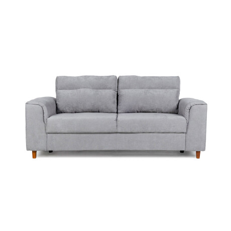Sofá Aston (Outlet) - Tela Microfibra - 3 cuerpos Berlin 05 (Ceniza)