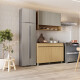 MOBILIARIO MADERA BEIGE MATE 120 CM JUEGO COCINA MODULAR GAMAS DE BEIGE