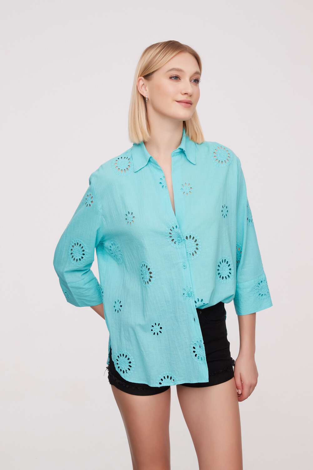 Camisa Bow Esmeralda