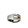 Anillo Cruzado - Plata y Oro- AN6007 sinpiedra