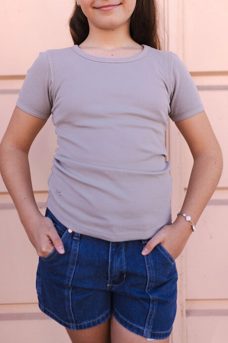 TOP CASSEY TEEN DIXIE Gris Claro