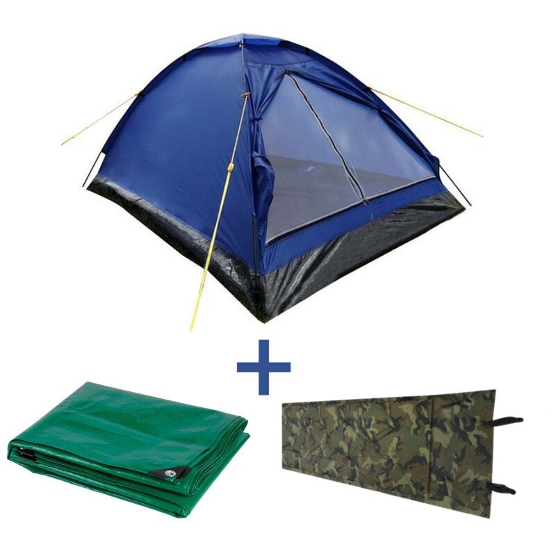 Combo Carpa Arye 2/3 personas + Lona 3x4m + Colchoneta Combo Carpa Arye 2/3 personas + Lona 3x4m + Colchoneta