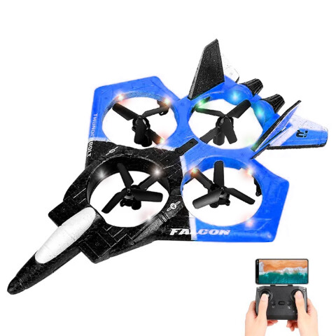 Drone Jet Con Cámara Y Control Ledstar X72wf DRONE JET LEDSTAR CAMARA X72WF AZUL