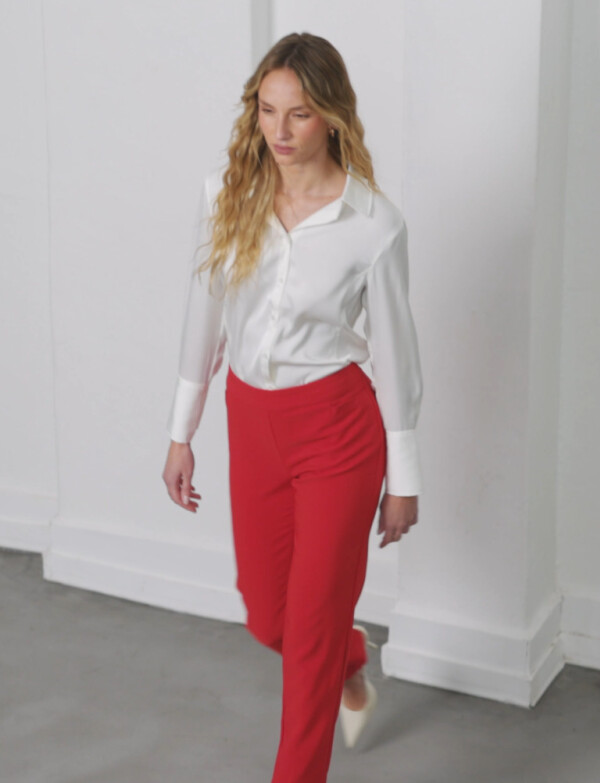 Pantalon Pull On ROJO