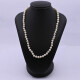 Collar de perlas de cultivo y broche oro 18k 2 tonos y brillantes. Collar de perlas de cultivo y broche oro 18k 2 tonos y brillantes.