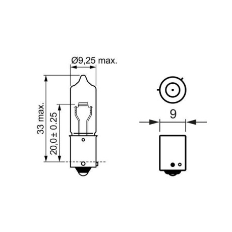 LAMPARA - 12V H21W BAY9S CP PHILIPS LAMPARA - 12V H21W BAY9S CP PHILIPS