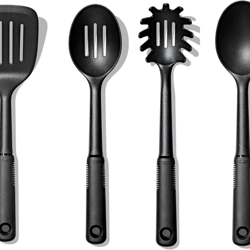 Juego 4 Piezas Utensilios Nylon Negro Oxo Juego 4 Piezas Utensilios Nylon Negro Oxo