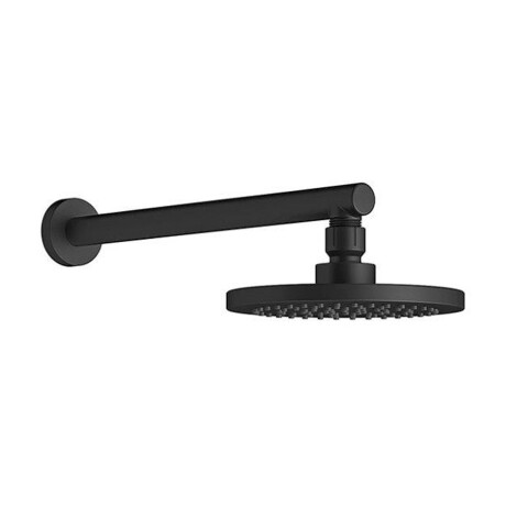 GRIFERIA ROSETA DUCHA ARTICULADA COMPLETA MATE NEGRO BAÑO NEGRO