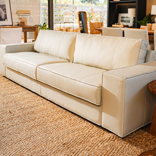 Sofá Athos cuero beige, 2.25m Sofá Athos cuero beige, 2.25m