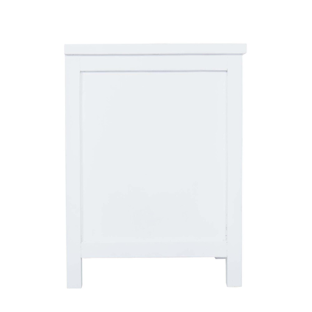 MESA DE LUZ MADERA-DE-MANGO BLANCO MILAN