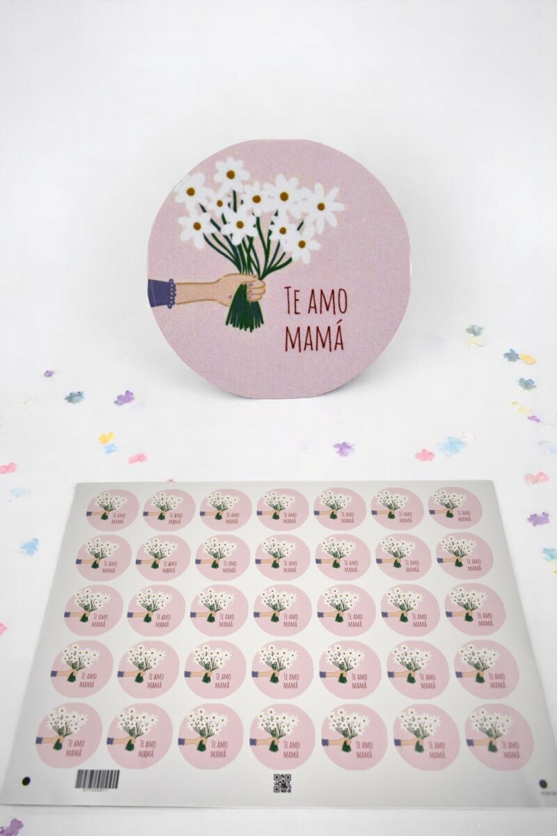 Stickers día de la madre plancha - DISEÑO 4 