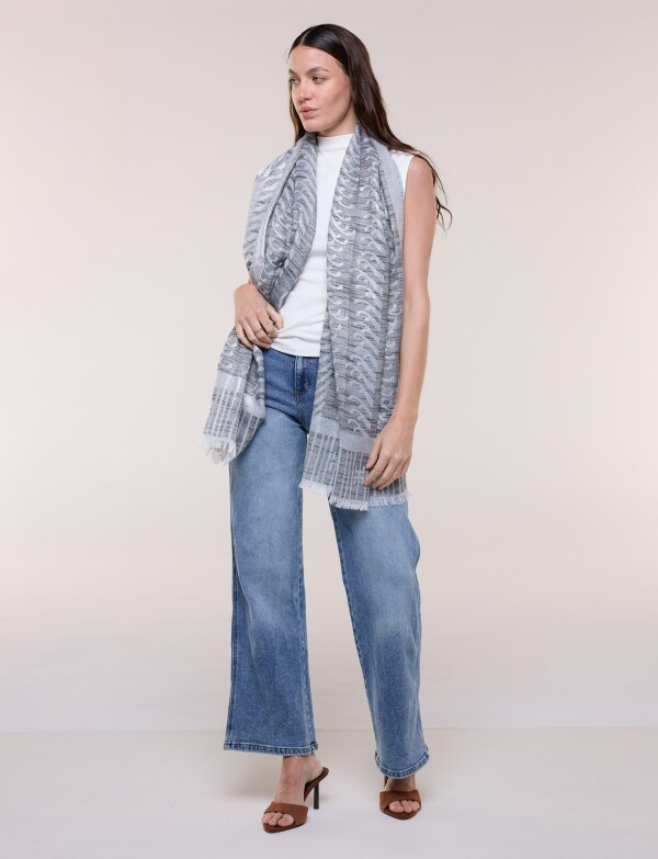 Pashmina Noche PLATEADO