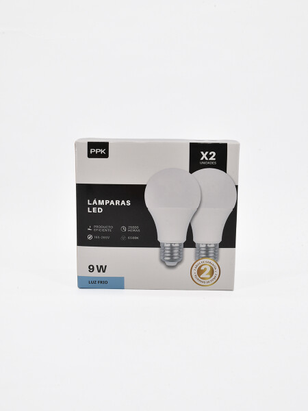 SET LAMPARAS LED LUZ FRIA TRANSPARENTEGenérico