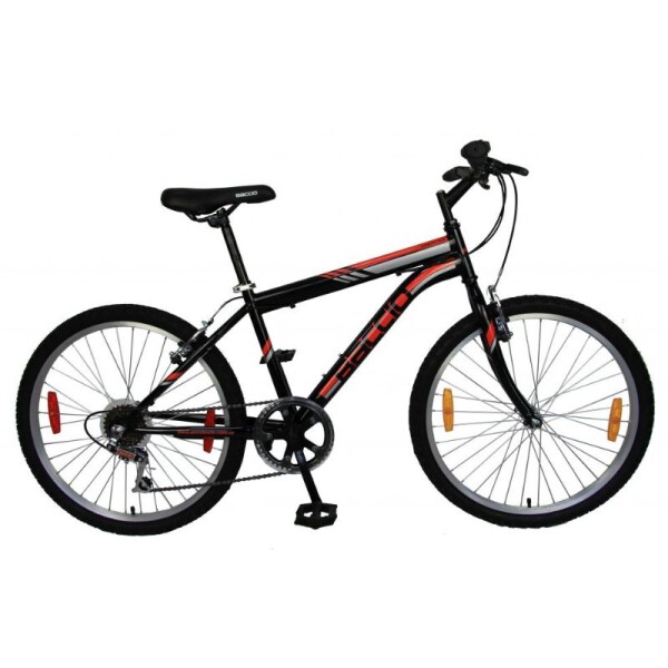 BICICLETA BACCIO ALPINA MAN R. 24 - NEGRA/GRIS/ROJA BICICLETA BACCIO ALPINA MAN R. 24 - NEGRA/GRIS/ROJA