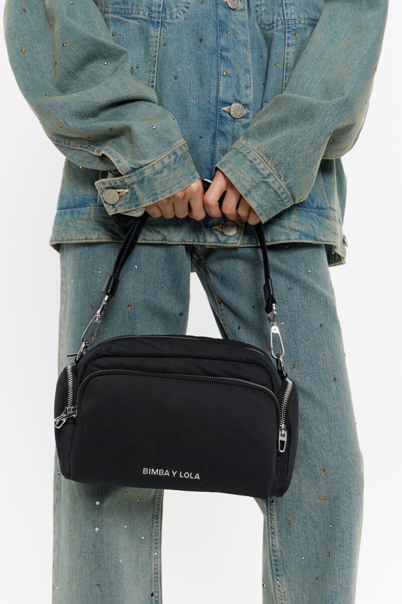 BOLSO BANDOLERA POCKET MEDIANO Negro