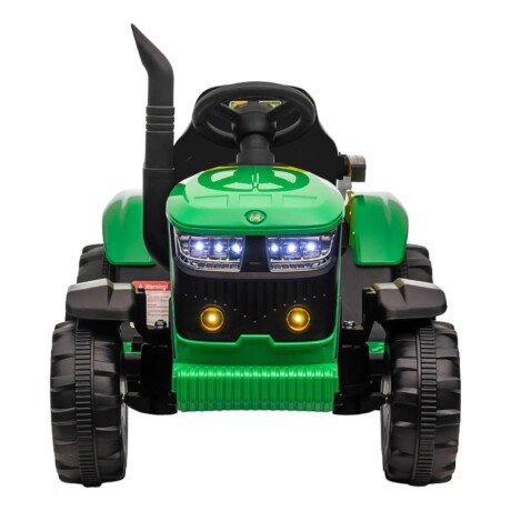 Tractor con Remolque Lumax a Batería con Luces, Sonido, MP3 y USB Verde