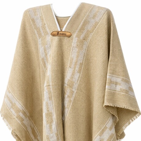 Poncho Niño Beige