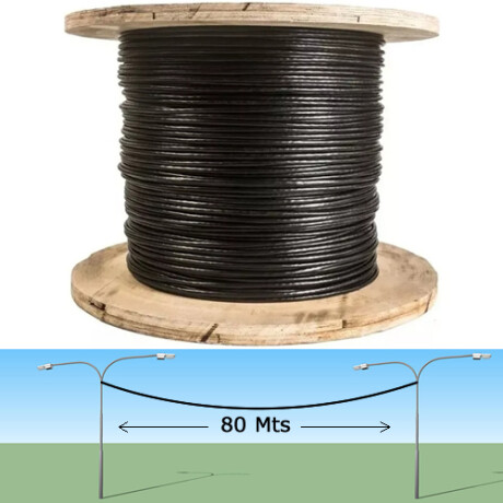 Cable UTP Cat5e EXTERIOR AUTOSUSTENTABLE Cobre AS300/5B 300M 3997