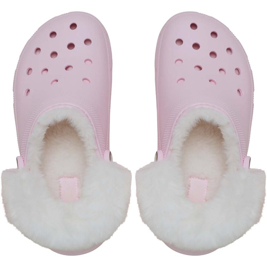 Classic Platform Fuzz Lined Clog W Pink Milk
