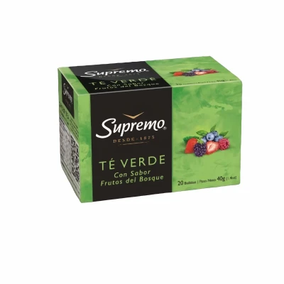 SUPREMO TE VERDE CON FRUTOS DEL BOSQUE X20 Te Verde C/ Frutos X20