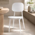 Silla Comedor ComboHome Visby Blanca Diseño Moderno Calidad Blanco 1