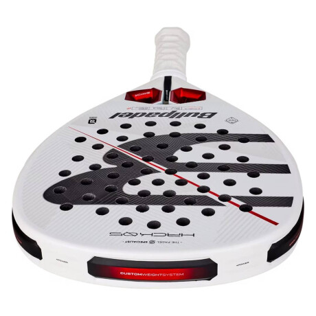 Paleta Bullpadel Hack 05 27 Blanco y Rojo