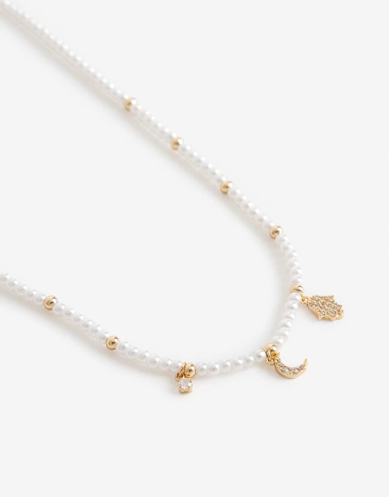 Collares Cortos Cubic zirconia Collar Corto Cubic Zirconia - Dorado
