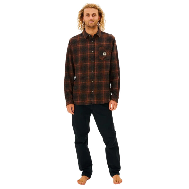 Camisa ML Rip Curl Quality Surf Products - Marrón Camisa ML Rip Curl Quality Surf Products - Marrón