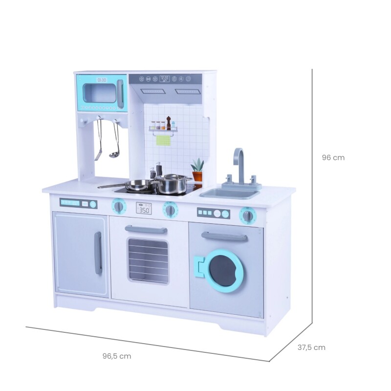 Cocina Infantil de Madera Grande XXL – Con Horno, Micro y Heladera Cocina Infantil de Madera Grande XXL – Con Horno, Micro y Heladera